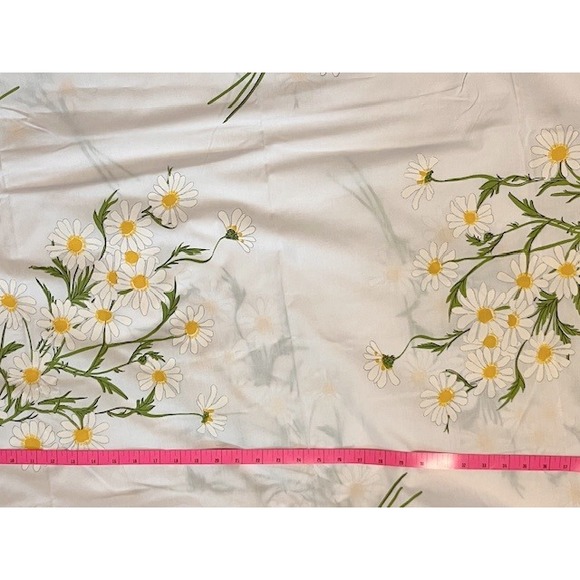 Vintage Queen Fitted Sheet Vera by Burlington Daisy pattern - Picture 3 of 7